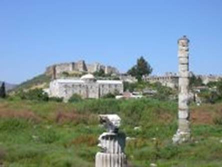 Ruínas do templo de Artemis em Éfeso, Turquia