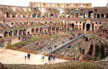 Anfiteatro Flávio - Coliseu de Roma - Coliseum - Interior